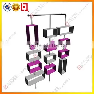 2 Tiers and 4-hooks Bag Display Rack thumbnail-5