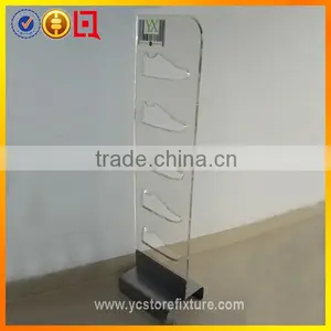 Stylish Clear Acrylic Shoe Store Display Stand thumbnail-1