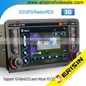 Erisin ES7047A 7" Double Din Car GPS Navigation USB DVD Player FM Radio for A3 thumbnail-1