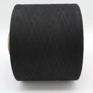 Wenzhou Manufacturer Supplies 60/40 Polyester-cotton Knitting Gloves Yarn Ne6 Black Yarns thumbnail-4