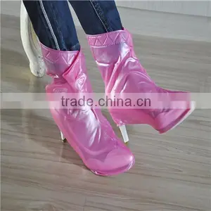 2015 Fashion Outdoor PVC Lady Rain Shoe Covers for Heel Shoe thumbnail-1