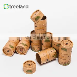 Custom Logo Food Grade Compostable Kraft Paper Tube With PLA Liner thumbnail-4