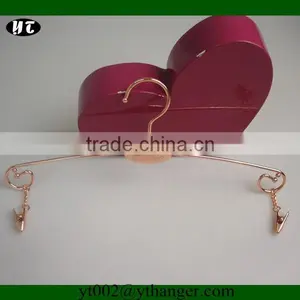 FM-67 Fashion Style Rosy Gold Metal Lingerie Hanger thumbnail-1