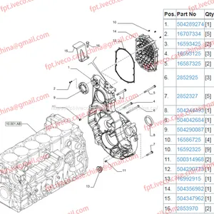 FPT IVECO CASE Cursor9 F2CFE614A*B041/F2CGE614F*V004 5802431166 Flywhee Chamber504289274 thumbnail-1