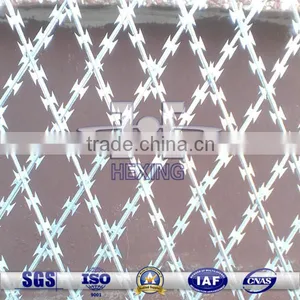 Hot Dip Galvanized Welded Razor Barbed Wire Mesh thumbnail-1