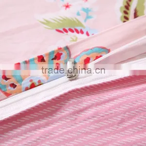 China Products Pink Floral Printed Pillowcase Super King Bedding Comforter Sets Dubai Bed Cover Set thumbnail-6