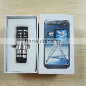 12X Telescope for Samsung Galaxy Note 2 II N7100 Camera With Tripod Stand & Back Case thumbnail-1