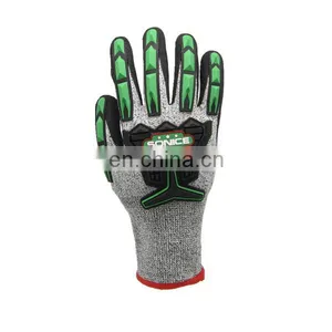 Nitrile Dipped Industrial Impact Cut Resistant Level 5 Oil Field Construction Hand Work Safety Gloves thumbnail-2