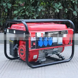 Bison China 110/220V Customized Cheap 3Kw Electric Start Gasoline Generator Set thumbnail-1