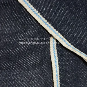 12.3oz Cheap Selvedge Jeans Wholesale Men Jacket Denim Fabric 100% Cotton W284923 thumbnail-2