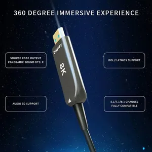 Armored 4K Active Optical HDMI Cable on Roxtone Drum-AM to AM-100m thumbnail-2