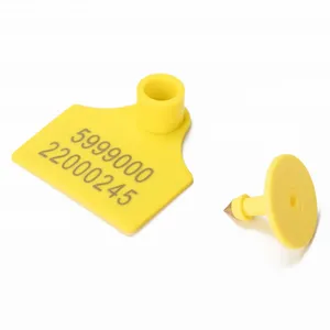Paddle-shaped Visual Ear Tags & Electronic Ear Tags for Animal ID 134.2Khz Ear Tag for Manual/Auto Reading thumbnail-1