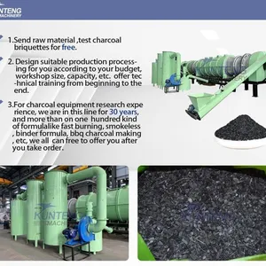 Eco-friendly Charcoal Making Machine Carbonization Furnace Continous Carbonization Stove thumbnail-3