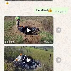 200 Meters Remote Controlled Track Weed Eater China Manufacturer Factory Direct Sales Remote Controlled Lawn Mower thumbnail-4