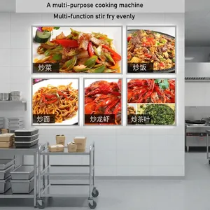 Automatic Gas Cooking Machine 15L Capacity Stir Fry Robot for Commercial Use Intelligent Kitchen Equipment for Fast Food thumbnail-2