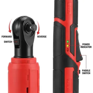 Rechargeable Cordless Electric Ratchet Wrench Kit, Lithium‑ion Handheld Power Ratchet Wrench Set for Auto Repair & Machinery Maintenance thumbnail-3