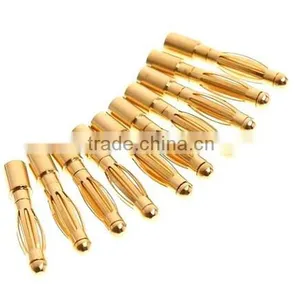 2mm 4 mm 8mm Gold Plated Banana Plug Connector thumbnail-2