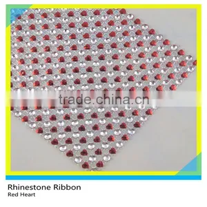 5 Yards 10 Rows Gold Rhinestone Mesh Plastic Material Sew on Garment Accessories thumbnail-3