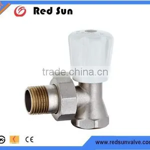 HR5040 Brass Radiation Valve With Drain Angle Chrome thumbnail-1
