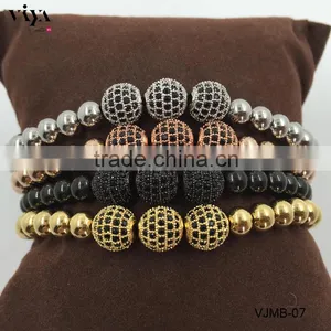 The Best Selling Chinese Knot Beads Jewelry With 4mm6mm8mm Sizes 316L Stainless Steel Bracelet thumbnail-5