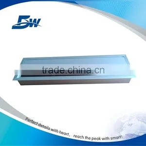 BW-T64 Aluminum Desk Cable Cover/Tabletop Cable Cubby Box With Brush thumbnail-1