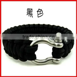 Fashion 2 Color Gold Adjustable Stainless Steel Paracord Bracelet Buckle thumbnail-3