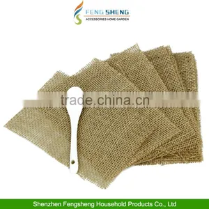 10pcs Table Runner Natural Burlap Table Runner Christmas Place Mats Tablemats thumbnail-1