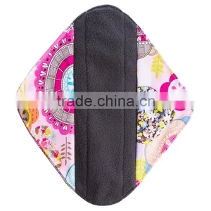 2016 New Arrival Soft Menstrual Pads Waterproof Sanitary Pads Reusable Feminine Pad thumbnail-5