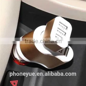 Dual Port Car Cigarette Lighter Socket Adapter Charger for Iphone thumbnail-2