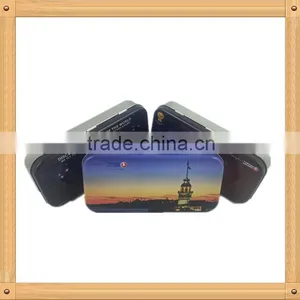 Custom Rectangular Metal Pencil Tin With Hinge Lid thumbnail-3