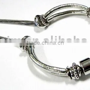 Turquoise Stainless Steel Snake Necklace thumbnail-1