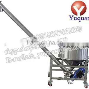 Stainless Steel Flexible Inclined Screw Auger Powder Conveyor Feeder Price thumbnail-1
