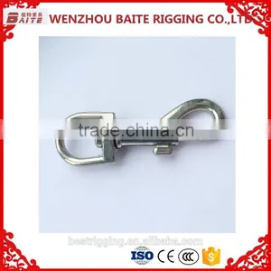 China Supplier Sale Rigging Svivel Round Eye Snap Hook Swivel Spring Bolt Snap Hook Nose Ring in Carabiner Manufacturer thumbnail-1