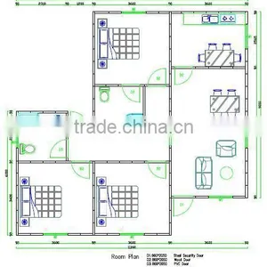 Hot Galvanized Steel Structure House Fire Proof Foam Cement House With Low Cost thumbnail-3