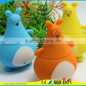 High Quality Novelty Design Animal Assorted Sound Led Keychain thumbnail-1