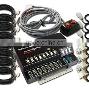 160W 8 HID Bulbs Hide-A-Way Emergency Strobe Light System thumbnail-1