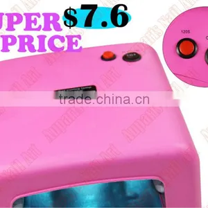 2014 New 220~240V EU Plug 3W LED Uv Lamp Nail Gel Polish Manicure uv Light Nail Dryer With CE Certificated, thumbnail-1