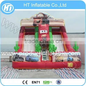New Design Inflatable Cars Theme Bouncer Castle Inflatable Slide For Children Outdoor Playground thumbnail-1