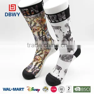 2015 Fashion Knee High Wholesale Design Sublimation Printing Sock With OEM Service! thumbnail-1