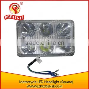 12V Motorcycle LED Headlight (Square) thumbnail-1