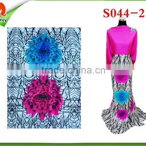 Factory Direct Best Quality Digital Print Leopard Print Satin Fabric S044-1 thumbnail-2