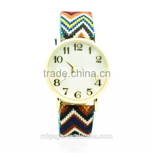 Made in China Fabric Strap Quartz Watch Price, Fashion Watch Women, Watch for Women thumbnail-2