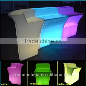 308# Hot Sale LED Bar Furniture Illuminated LED Middle Straight Bar Counter Design Quality Choice thumbnail-5