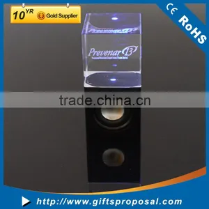 Portable Mini Mp3 Crystal Led Light Speaker thumbnail-1