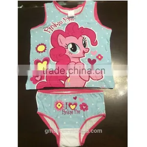 Girls Camisole and Brief Set 100 Cotton so Cute With OEM Service Underwear Set Latest 2015 thumbnail-1