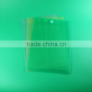 Vertical Sticker Closure Plastic Document Bag in A4 Size, Clear pp File Holder, Presentation File Folders thumbnail-1