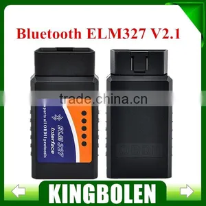 2015 Fast Shipping Works On Android Torque Elm327 Bluetooth ELM 327 V2.1 Interface OBD2 / OBD II Auto Car Diagnostic Scanner thumbnail-1