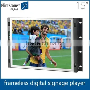 FlintStone 15 Inch Open Frame Industrial Display, Kiosk Lcd Video Display, Commercial Open Frame LCD Screen thumbnail-1