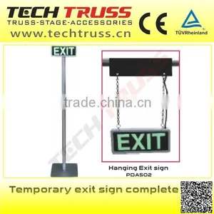 Temporary Exit Sign Complete of Hanging Exit thumbnail-1