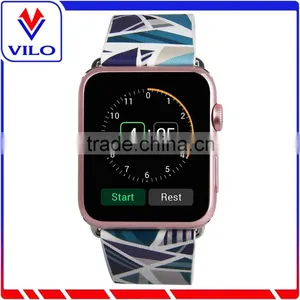 Factory Price Genuine Leather Watch Strap For Apple Watch Wrist Band thumbnail-4